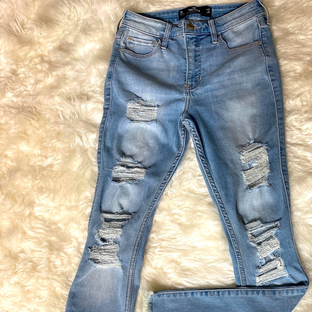 High Rise Crop Super Skinny Jeans 3R W26 L26